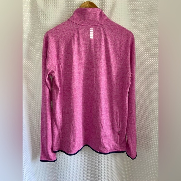 Women’s UNDER ARMOUR heather pink thumb hole half zip Top size XL - Picture 7 of 8